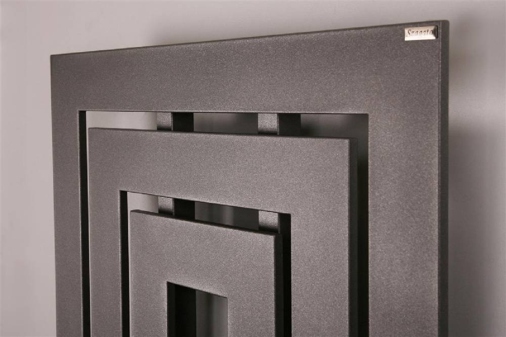 Szagato BADHEIZKÖRPER Design Insight 1 80x60cm 612 Watt anthrazit moonstone SZAGATO Designheizkörper Handtuchheizkörper mit Mittelanschluss Handtuchwärmer Nur für heute