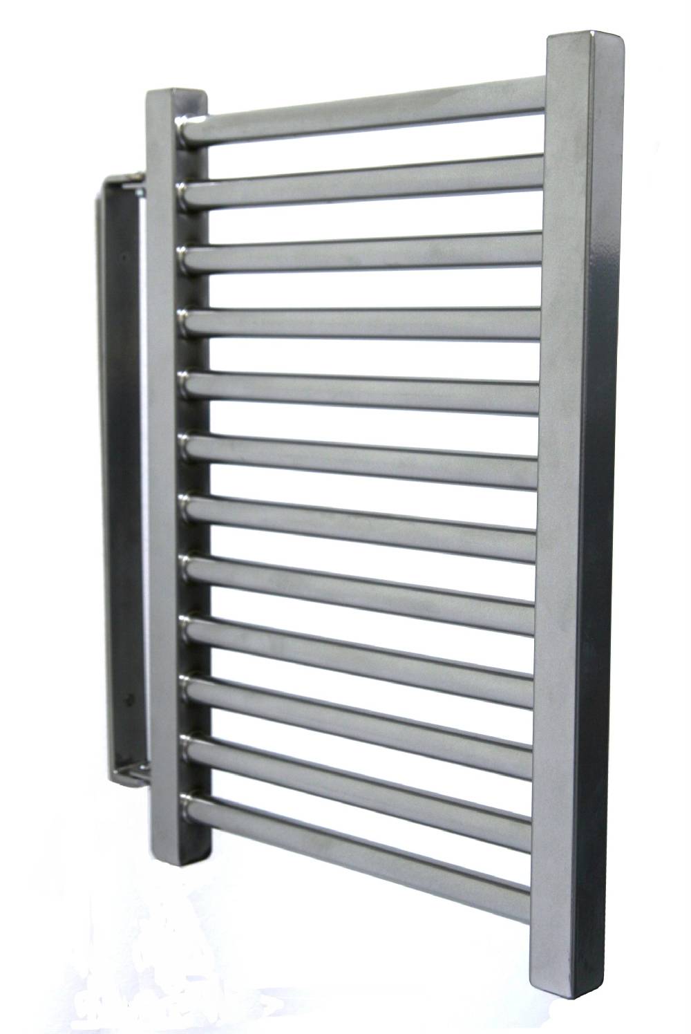 Szagato BADHEIZKÖRPER Design Köln schwenkbar 50x35cm Edelstahloptik inkl. 150 Watt Heizstab Marke SZAGATO Bad Heizkörper (Seitenanschluss) Sonderangebot der Fabrik