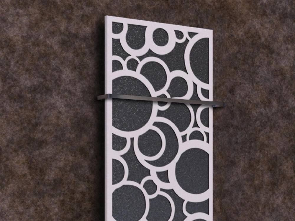 Szagato BADHEIZKÖRPER Design Kreta 2 120x47cm 799 Watt anthrazit moonstone weiß (+1 Halter 15mm) SZAGATO Designheizkörper mit Mittelanschluss Handtuchwärmer Super Rabatt