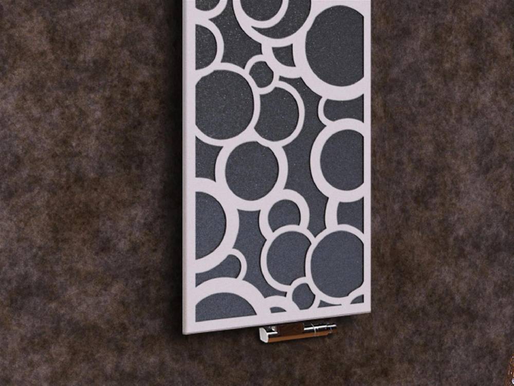 Szagato BADHEIZKÖRPER Design Kreta 2 120x47cm 799 Watt anthrazit moonstone weiß (+1 Halter 15mm) SZAGATO Designheizkörper mit Mittelanschluss Handtuchwärmer Super Rabatt