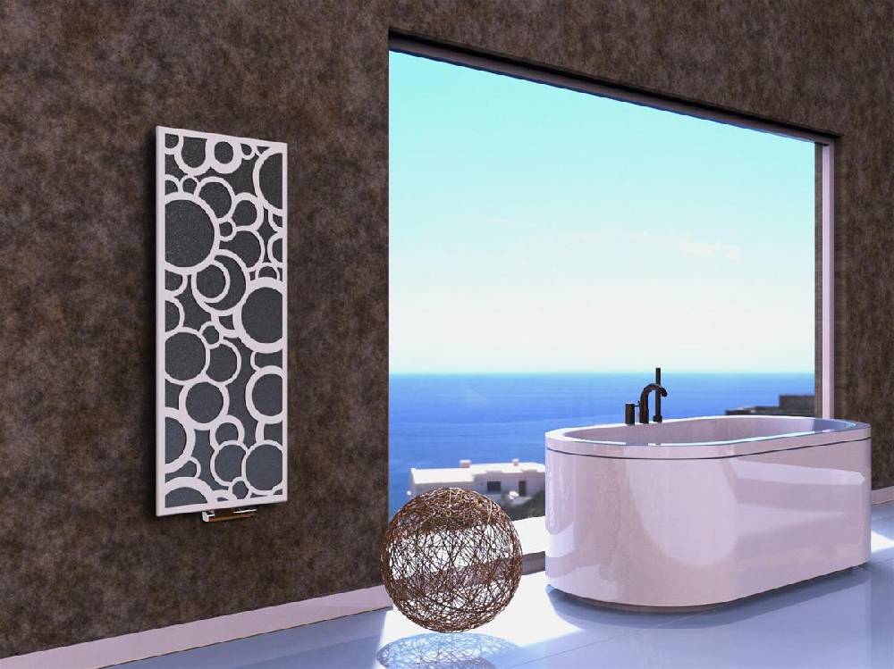 Szagato BADHEIZKÖRPER Design Kreta 2 120x47cm 799 Watt anthrazit moonstone weiß SZAGATO Designheizkörper Handtuchheizkörper Mittelanschluss Handtuchwärmer 50% Rabatt mit kostenlosem Versand