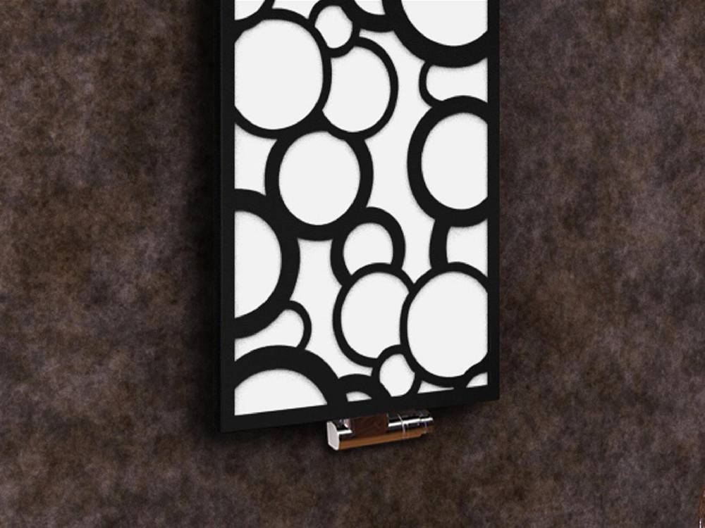 Szagato BADHEIZKÖRPER Design Kreta 2 120x47cm 799 Watt weiß schwarz +1 Halter 15mm SZAGATO Designheizkörper Handtuchheizkörper Mittelanschluss Handtuchwärmer Kostenloser Versand international
