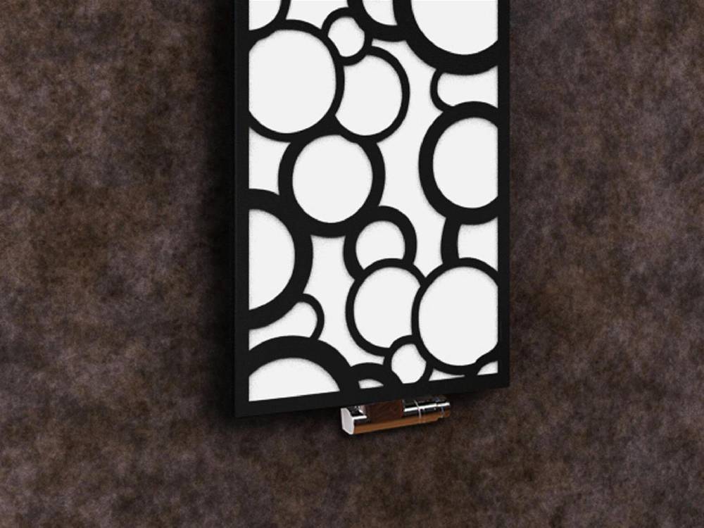 Szagato BADHEIZKÖRPER Design Kreta 2 120x47cm 799 Watt weiß schwarz +1 Halter 50mm SZAGATO Designheizkörper Handtuchheizkörper Mittelanschluss Handtuchwärmer Fabrikladen