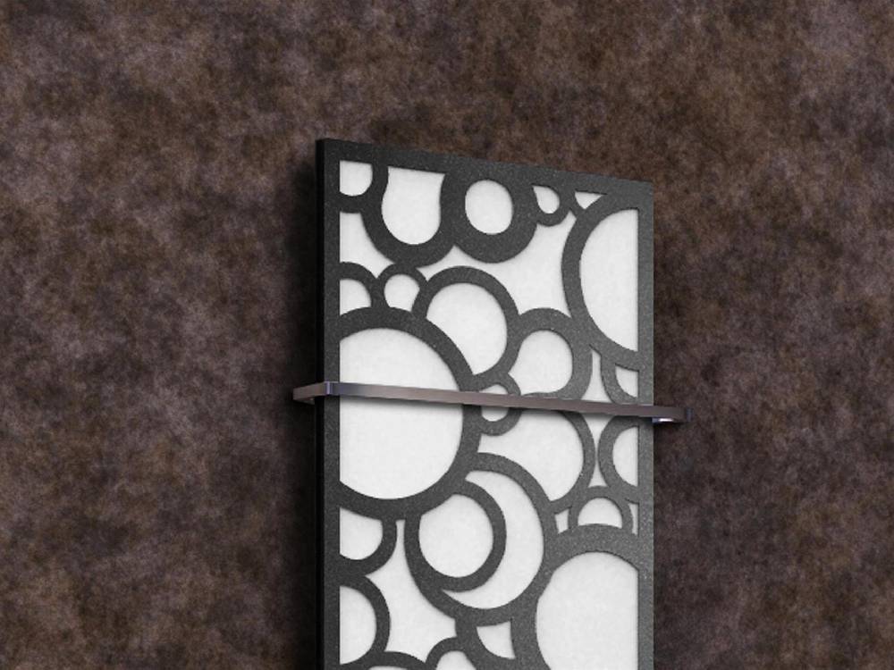 Szagato BADHEIZKÖRPER Design Kreta 2 120x47cm 799Watt weiß anthrazit - moonstone (+1 Halter 15mm) SZAGATO Designheizkörper mit Mittelanschluss Handtuchwärmer Speichern exportieren