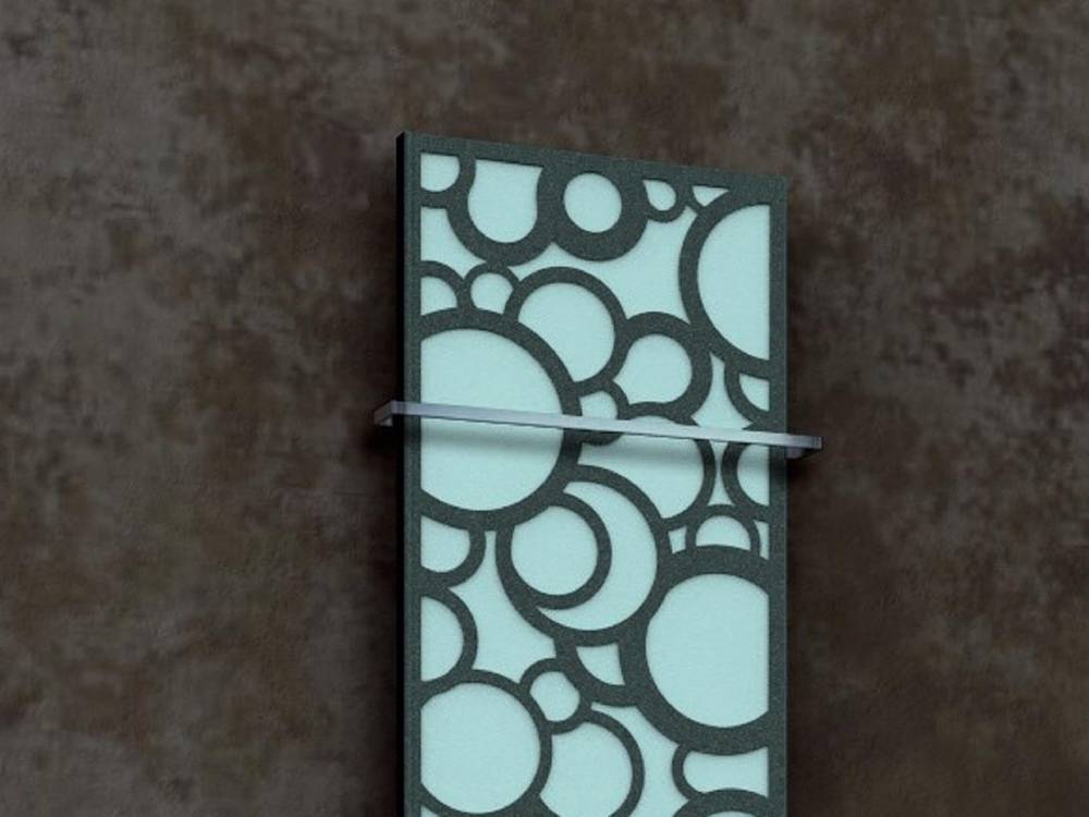 Szagato BADHEIZKÖRPER Design Kreta 3 180x47cm 1118 Watt anthrazit - moonstone (+1 Halter 15mm) SZAGATO Designheizkörper Mittelanschluss Handtuchwärmer zollfrei
