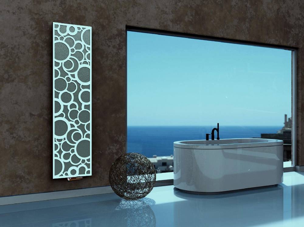 Szagato BADHEIZKÖRPER Design Kreta 3 180x47cm 1118 Watt anthrazit moonstone weiß SZAGATO Designheizkörper Handtuchheizkörper Mittelanschluss Handtuchwärmer Auslauf