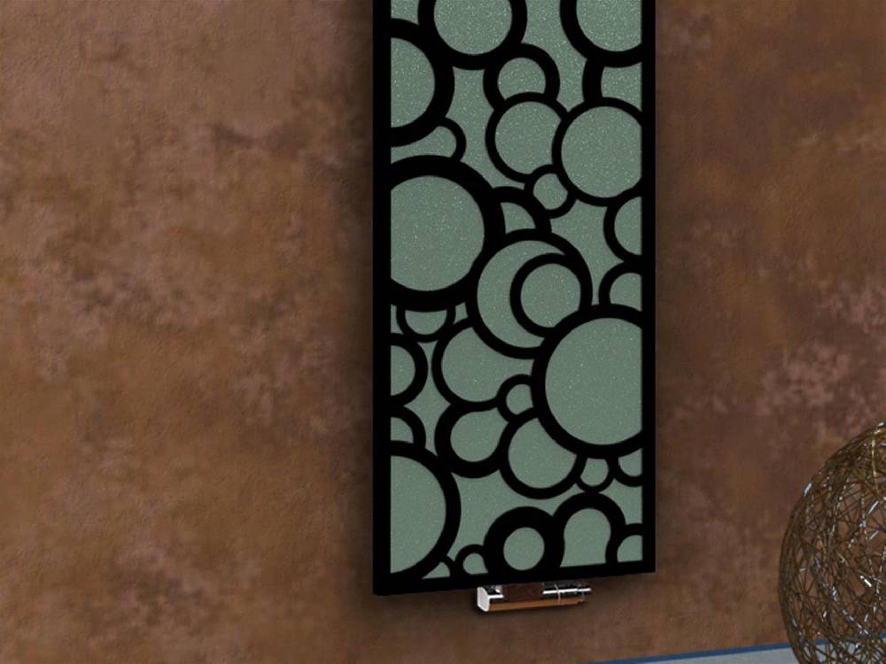 Szagato BADHEIZKÖRPER Design Kreta 3 180x47cm 1118 Watt schwarz (+1 Halter 15mm) SZAGATO Designheizkörper Handtuchheizkörper Mittelanschluss Handtuchwärmer Verkauf