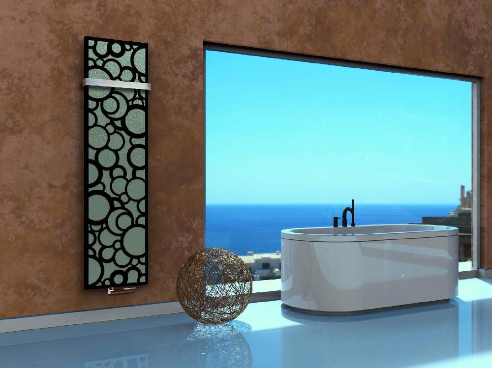 Szagato BADHEIZKÖRPER Design Kreta 3 180x47cm 1118 Watt schwarz (+1 Halter 50mm) SZAGATO Designheizkörper Handtuchheizkörper Mittelanschluss Handtuchwärmer Angebote