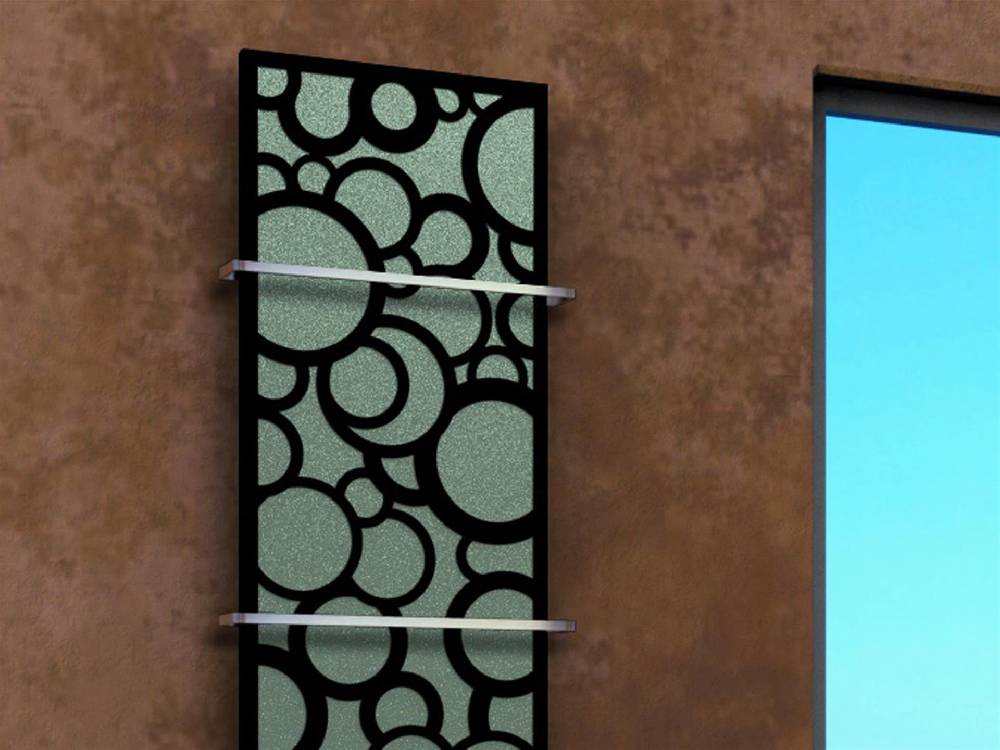 Szagato BADHEIZKÖRPER Design Kreta 3 180x47cm 1118 Watt schwarz (+2 Halter 15mm) SZAGATO Designheizkörper Handtuchheizkörper Mittelanschluss Handtuchwärmer Hotsell