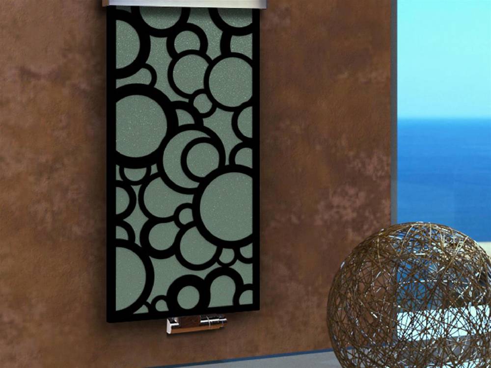 Szagato BADHEIZKÖRPER Design Kreta 3 180x47cm 1118 Watt schwarz (+2 Halter 50mm) SZAGATO Designheizkörper Handtuchheizkörper Mittelanschluss Handtuchwärmer im Angebot