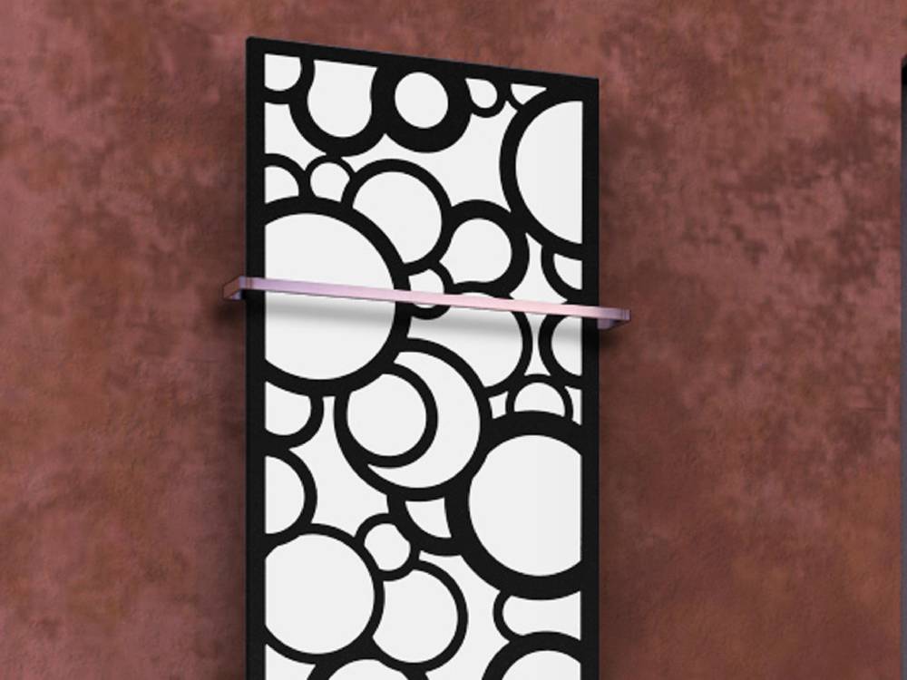 Szagato BADHEIZKÖRPER Design Kreta 3 180x47cm 1118 Watt schwarz +1 Halter 15mm SZAGATO Designheizkörper Handtuchheizkörper mit Mittelanschluss Handtuchwärmer Schlussverkauf