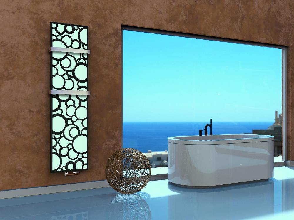 Szagato BADHEIZKÖRPER Design Kreta 3 180x47cm 1118 Watt schwarz +2 Halter 50mm SZAGATO Designheizkörper Handtuchheizkörper mit Mittelanschluss Handtuchwärmer Meist gekauft