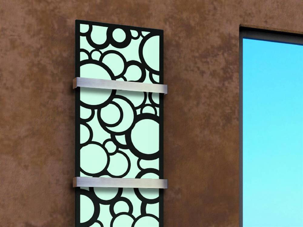 Szagato BADHEIZKÖRPER Design Kreta 3 180x47cm 1118 Watt schwarz +2 Halter 50mm SZAGATO Designheizkörper Handtuchheizkörper mit Mittelanschluss Handtuchwärmer Meist gekauft