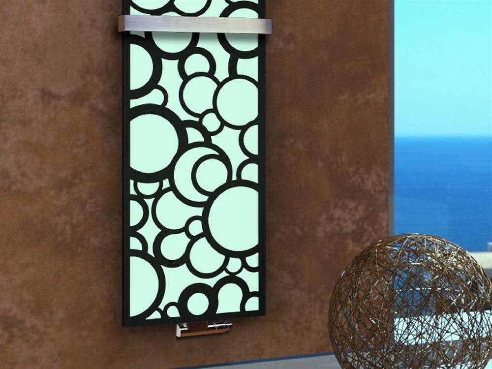 Szagato BADHEIZKÖRPER Design Kreta 3 180x47cm 1118 Watt schwarz +2 Halter 50mm SZAGATO Designheizkörper Handtuchheizkörper mit Mittelanschluss Handtuchwärmer Meist gekauft