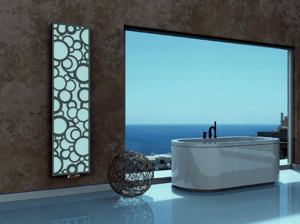 Szagato BADHEIZKÖRPER Design Kreta 3 180x47cm 1118 Watt weiß anthrazit moonstone SZAGATO Designheizkörper Handtuchheizkörper Mittelanschluss Handtuchwärmer Blitzverkäufe