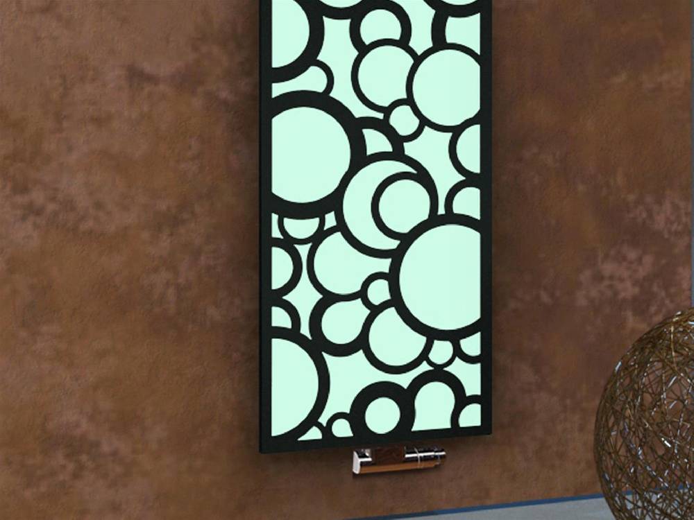 Szagato BADHEIZKÖRPER Design Kreta 3 180x47cm 1118 Watt weiß schwarz SZAGATO Designheizkörper Handtuchheizkörper mit Mittelanschluss Handtuchwärmer Kostenloser Versand