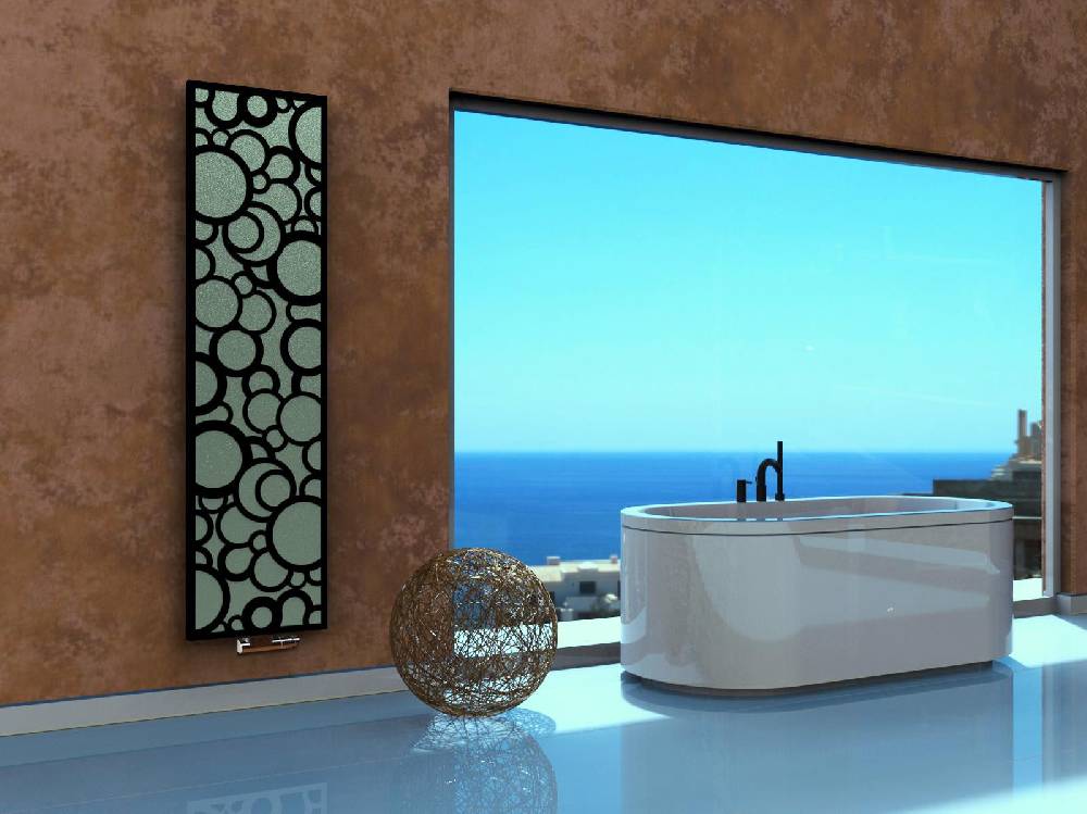 Szagato BADHEIZKÖRPER Design Kreta 3 180x47cm 1118Watt anthrazit moonstone schwarz SZAGATO Designheizkörper Handtuchheizkörper Mittelanschluss Handtuchwärmer Fabrik Onlineshop