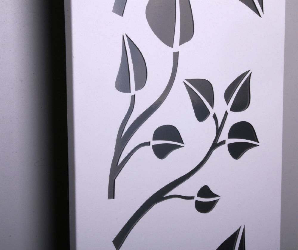 Szagato BADHEIZKÖRPER Design Leaves 2 120x47cm 799 Watt weiß (+1 Halter 50mm) SZAGATO Designheizkörper Handtuchheizkörper mit Mittelanschluss Handtuchwärmer Black Friday