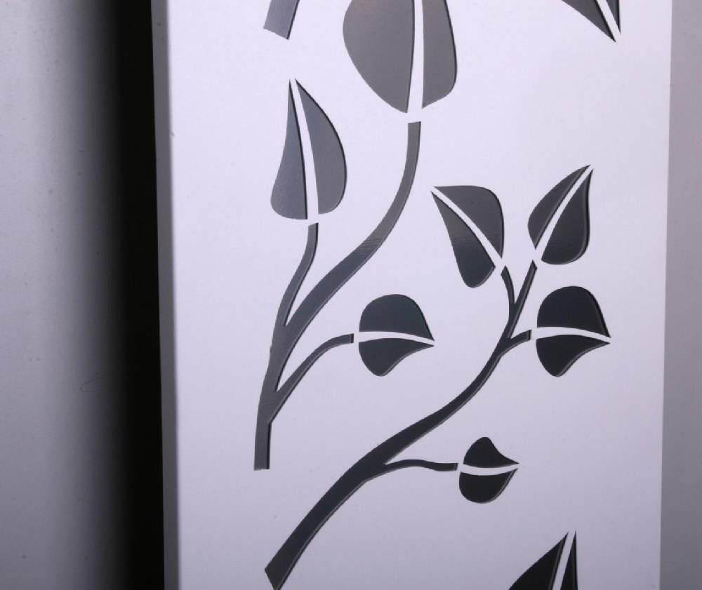 Szagato BADHEIZKÖRPER Design Leaves 3 180x47cm 1118 Watt weiß (+1 Halter 50mm) SZAGATO Designheizkörper Handtuchheizkörper mit Mittelanschluss Handtuchwärmer Tägliche Deals