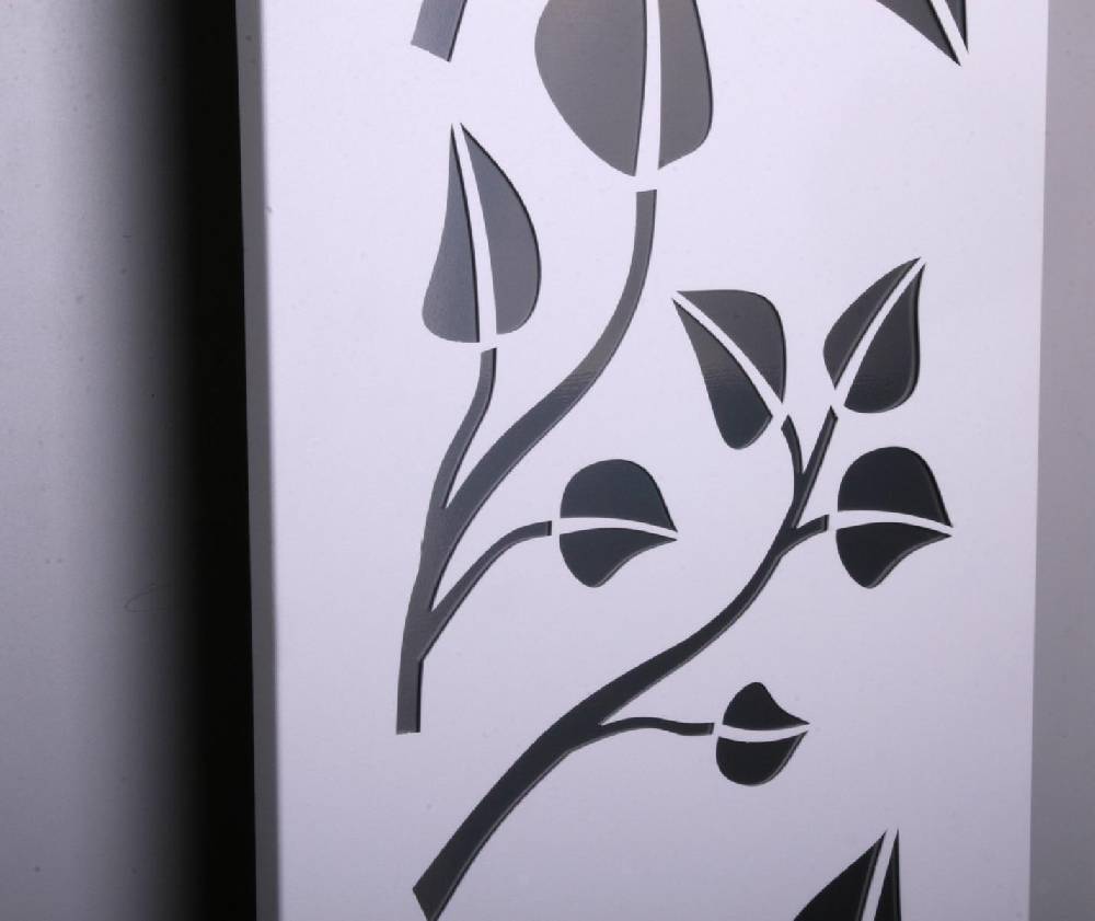 Szagato BADHEIZKÖRPER Design Leaves 3 180x47cm 1118 Watt weiß (+2 Halter 15mm) SZAGATO Designheizkörper Handtuchheizkörper mit Mittelanschluss Handtuchwärmer Sonderangebote
