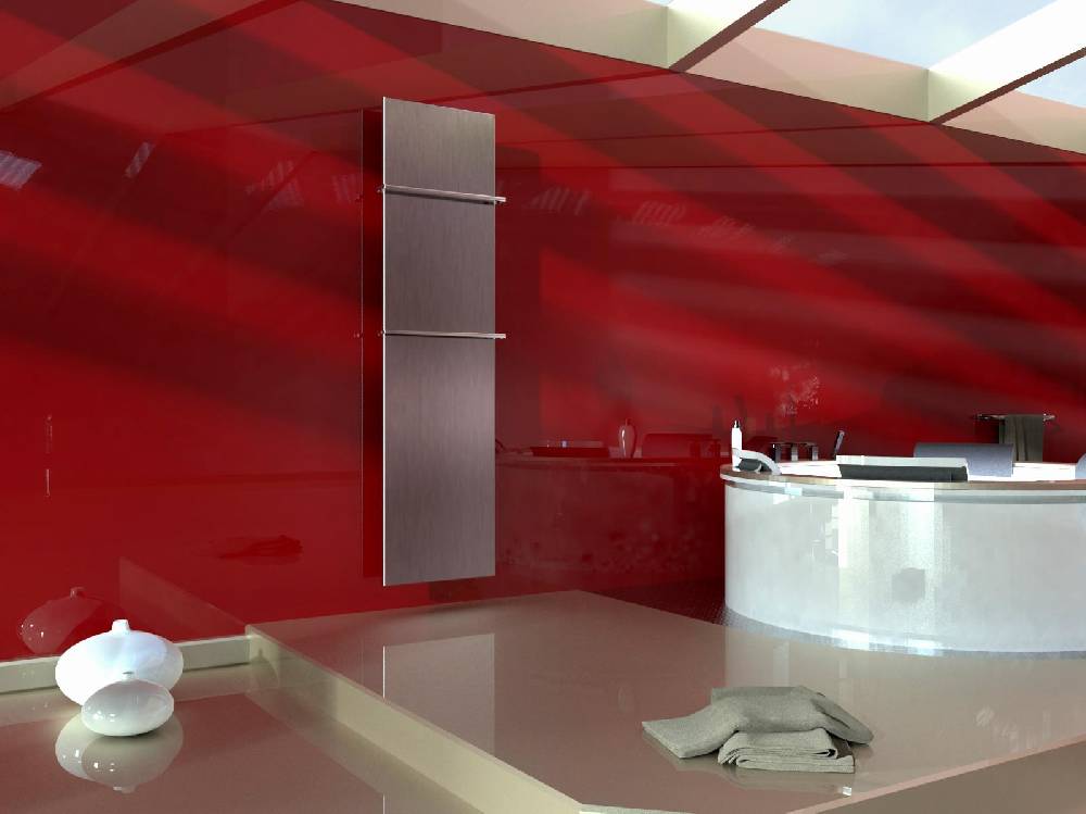 Szagato BADHEIZKÖRPER Design Mirror 3 180x47cm 1118 Watt Edelstahl matt (+2 Halter 15mm) SZAGATO Designheizkörper Handtuchheizkörper mit Mittelanschluss