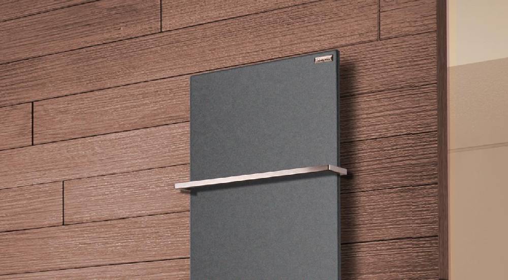 Szagato BADHEIZKÖRPER Design Mirror Steel 2 120x47cm 799 Watt anthrazit - moonstone (+1 Halter 15mm) SZAGATO Designheizkörper Mittelanschluss Handtuchwärmer Sonderangebot der Fabrik