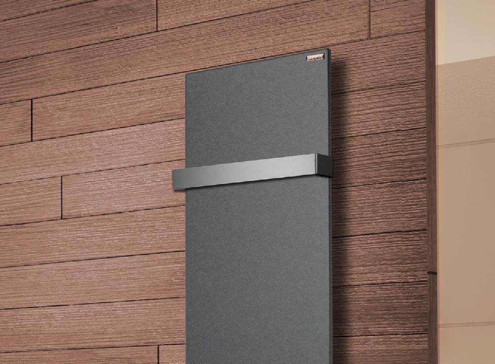 Szagato BADHEIZKÖRPER Design Mirror Steel 2 120x47cm 799 Watt anthrazit - moonstone (+1 Halter 50mm) SZAGATO Designheizkörper Mittelanschluss Handtuchwärmer Vierteljährliche Förderung