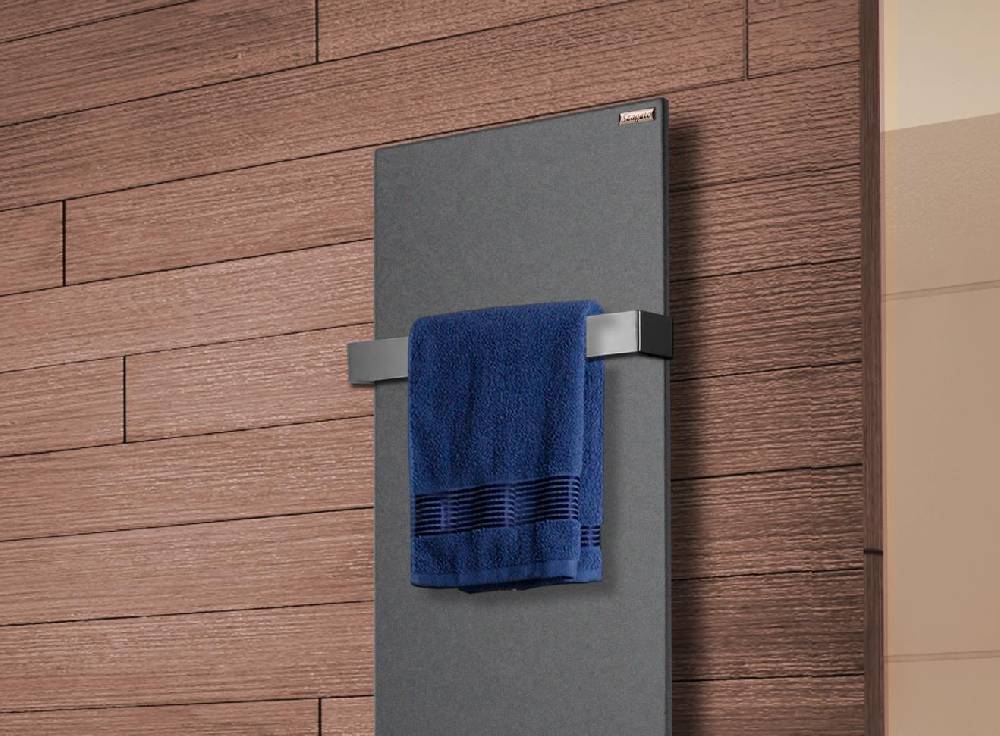 Szagato BADHEIZKÖRPER Design Mirror Steel 2 120x47cm 799 Watt anthrazit - moonstone (+1 Halter 50mm) SZAGATO Designheizkörper Mittelanschluss Handtuchwärmer Vierteljährliche Förderung