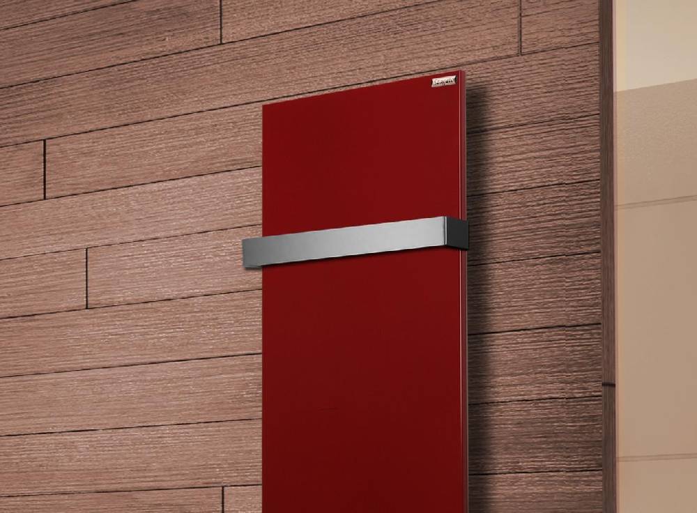 Szagato BADHEIZKÖRPER Design Mirror Steel 2 120x47cm 799 Watt rot (+1 Halter 50mm) SZAGATO Designheizkörper Handtuchheizkörper Mittelanschluss Handtuchwärmer Fabrikladen