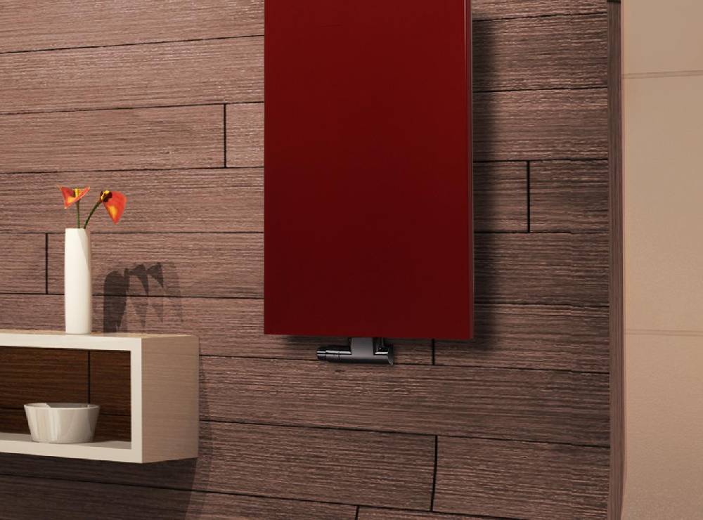 Szagato BADHEIZKÖRPER Design Mirror Steel 2 120x47cm 799 Watt rot (+1 Halter 50mm) SZAGATO Designheizkörper Handtuchheizkörper Mittelanschluss Handtuchwärmer Fabrikladen
