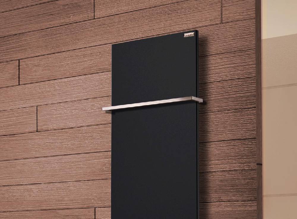 Szagato BADHEIZKÖRPER Design Mirror Steel 2 120x47cm 799 Watt schwarz (+1 Halter 15mm) SZAGATO Designheizkörper Handtuchheizkörper mit Mittelanschluss Speichern exportieren
