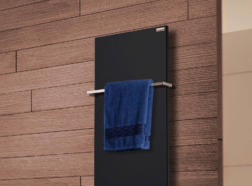 Szagato BADHEIZKÖRPER Design Mirror Steel 2 120x47cm 799 Watt schwarz (+1 Halter 15mm) SZAGATO Designheizkörper Handtuchheizkörper mit Mittelanschluss Speichern exportieren
