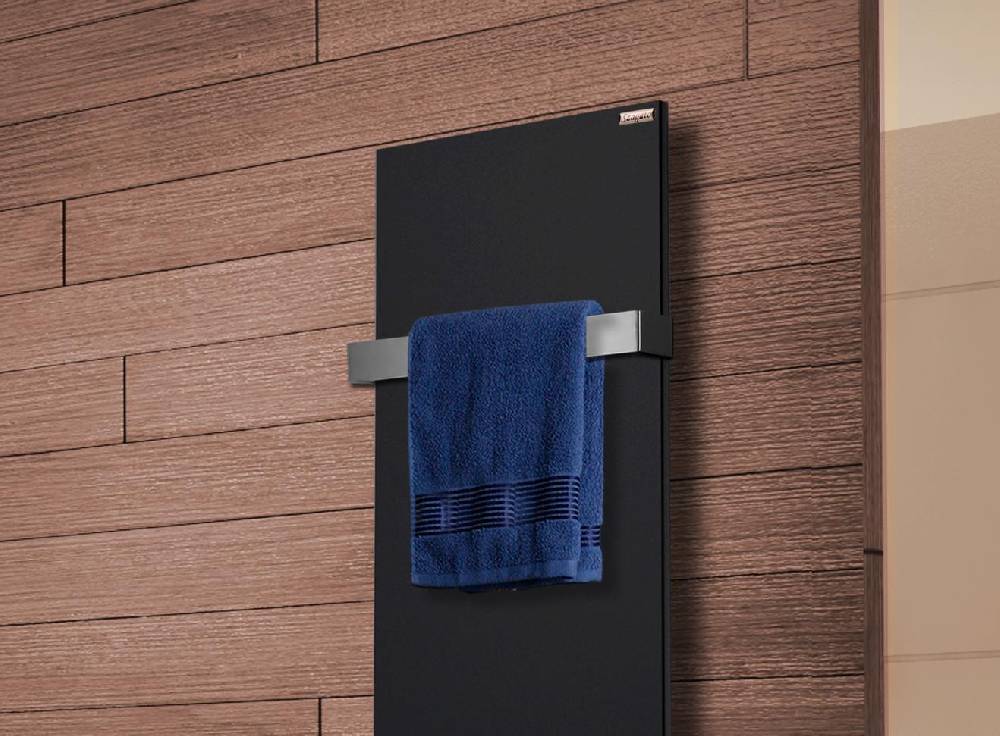 Szagato BADHEIZKÖRPER Design Mirror Steel 2 120x47cm 799 Watt schwarz (+1 Halter 50mm) SZAGATO Designheizkörper Handtuchheizkörper mit Mittelanschluss Black Friday Preise