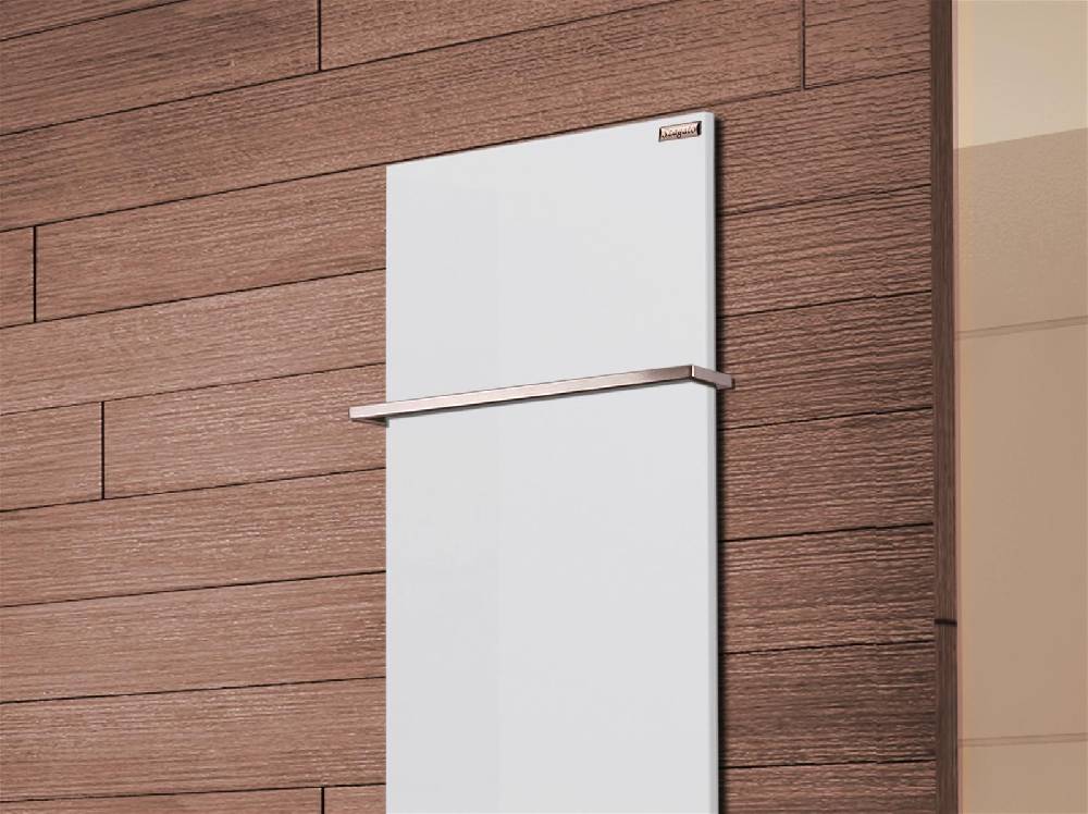 Szagato BADHEIZKÖRPER Design Mirror Steel 2 120x47cm 799 Watt weiß +1 Halter 15mm SZAGATO Designheizkörper Handtuchheizkörper Mittelanschluss Handtuchwärmer zollfrei