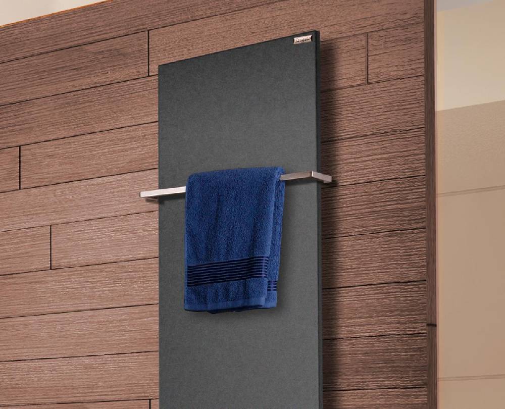 Szagato BADHEIZKÖRPER Design Mirror Steel 3 180x47cm 1118 Watt anthrazit - moonstone (+1 Halter 15mm) SZAGATO Designheizkörper Mittelanschluss Handtuchwärmer 2025