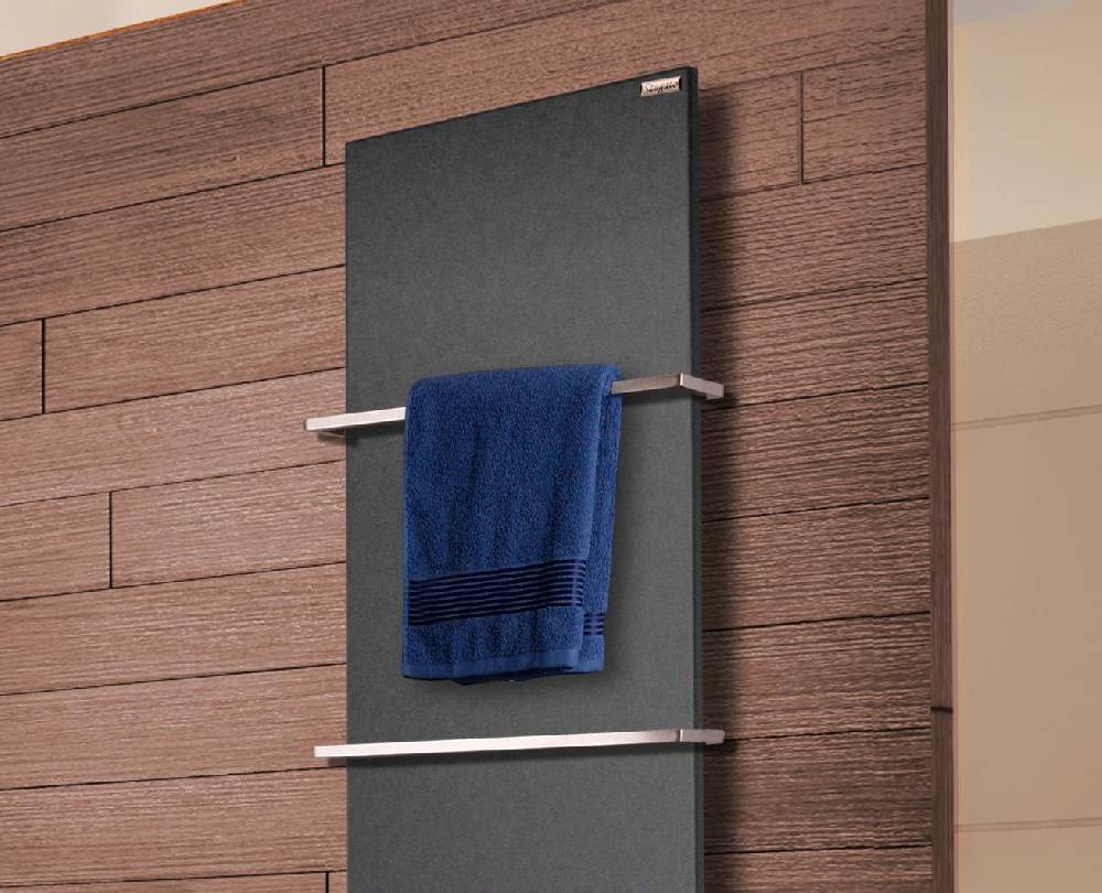 Szagato BADHEIZKÖRPER Design Mirror Steel 3 180x47cm 1118 Watt anthrazit - moonstone (+2 Halter 15mm) SZAGATO Designheizkörper Mittelanschluss Handtuchwärmer Outlet