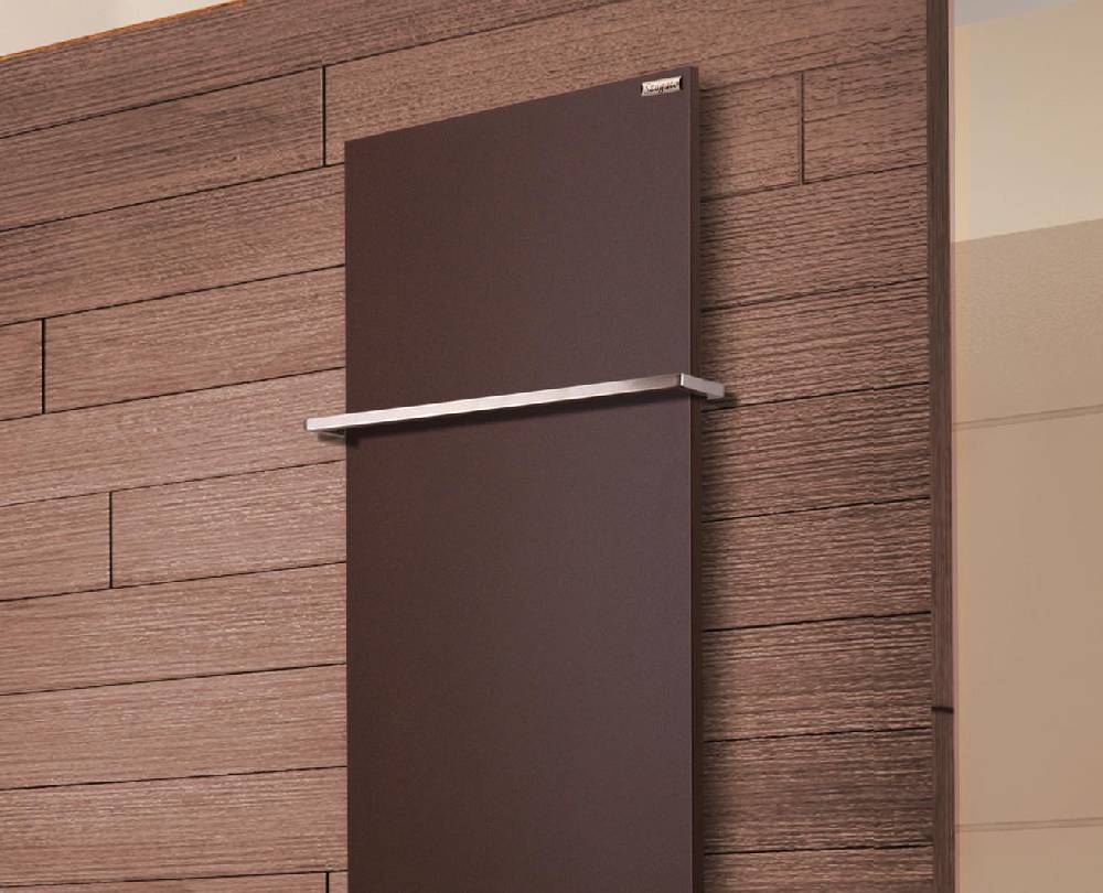 Szagato BADHEIZKÖRPER Design Mirror Steel 3 180x47cm 1118 Watt braun (+1 Halter 15mm) SZAGATO Designheizkörper Handtuchheizkörper mit Mittelanschluss Fabrikverkauf