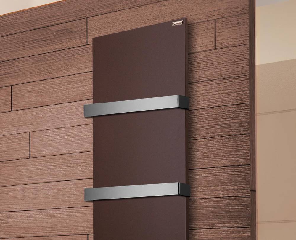 Szagato BADHEIZKÖRPER Design Mirror Steel 3 180x47cm 1118 Watt braun (+2 Halter 50mm) SZAGATO Designheizkörper Handtuchheizkörper mit Mittelanschluss Kostenloser Versand