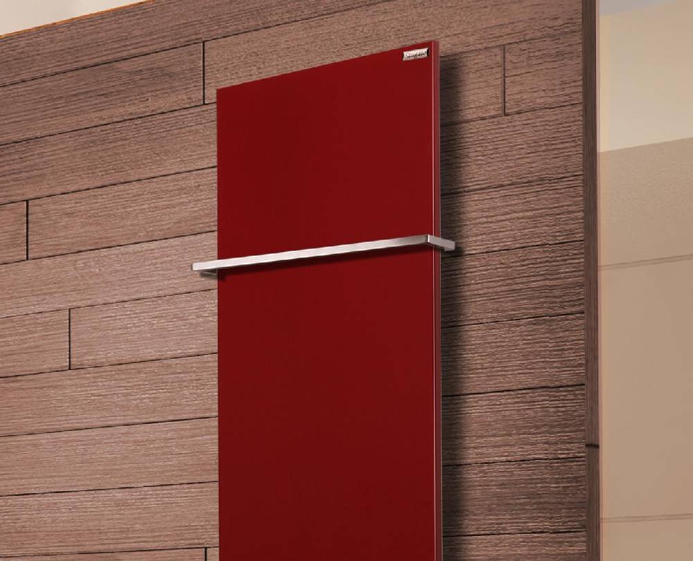 Szagato BADHEIZKÖRPER Design Mirror Steel 3 180x47cm 1118 Watt rot (+1 Halter 15mm) SZAGATO Designheizkörper Handtuchheizkörper mit Mittelanschluss Fabrik Onlineshop