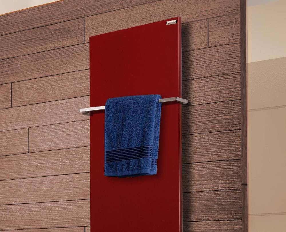 Szagato BADHEIZKÖRPER Design Mirror Steel 3 180x47cm 1118 Watt rot (+1 Halter 15mm) SZAGATO Designheizkörper Handtuchheizkörper mit Mittelanschluss Fabrik Onlineshop