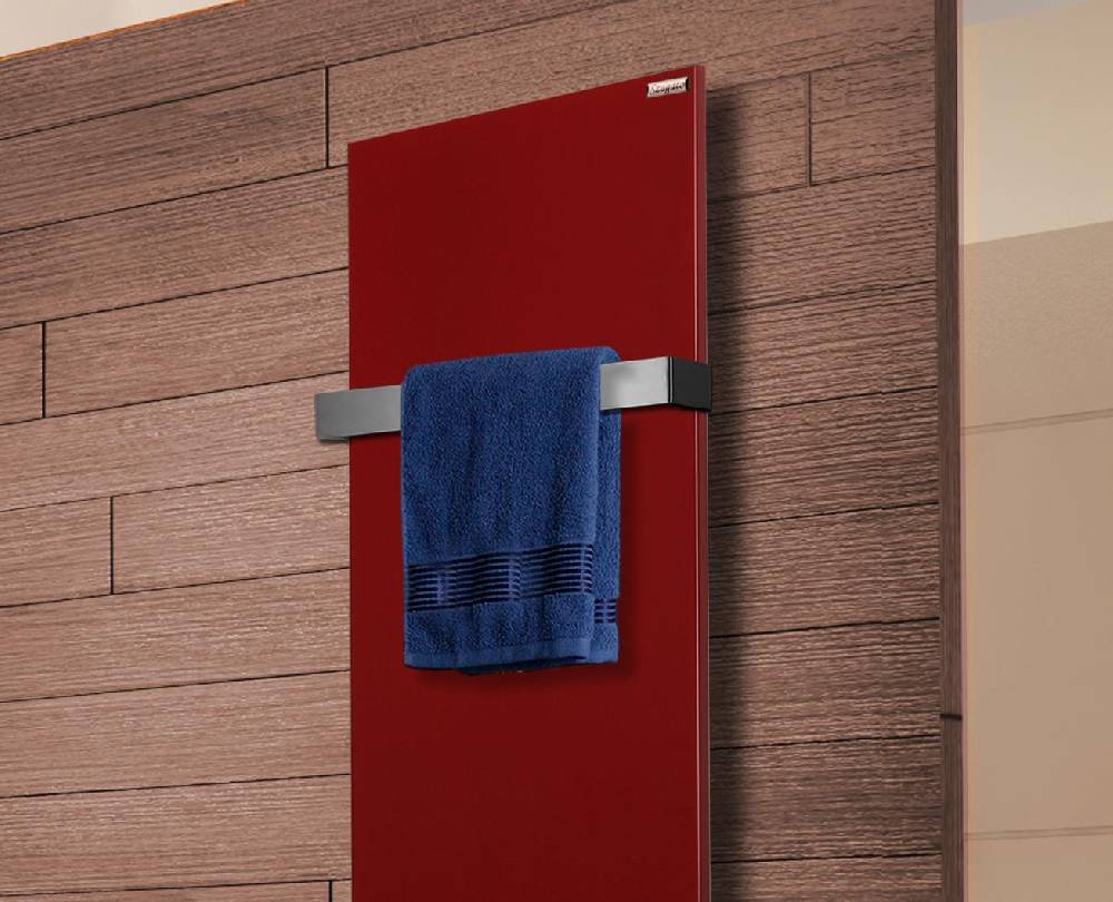 Szagato BADHEIZKÖRPER Design Mirror Steel 3 180x47cm 1118 Watt rot (RAL 3004) (+1 Halter 50mm) SZAGATO Designheizkörper mit Mittelanschluss Handtuchwärmer Fabrikpreis