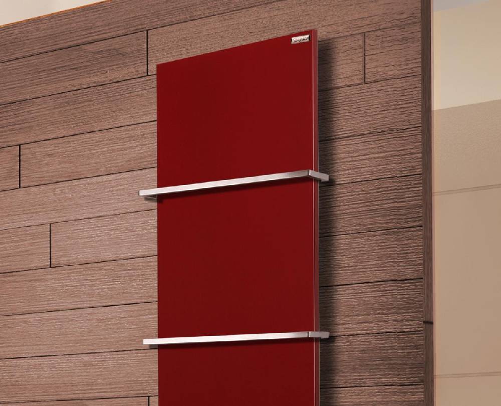 Szagato BADHEIZKÖRPER Design Mirror Steel 3 180x47cm 1118 Watt rot (RAL 3004) +2 Halter 15mm SZAGATO Designheizkörper Handtuchheizkörper mit Mittelanschluss Rabatt