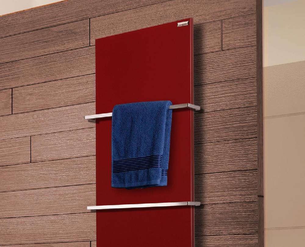 Szagato BADHEIZKÖRPER Design Mirror Steel 3 180x47cm 1118 Watt rot (RAL 3004) +2 Halter 15mm SZAGATO Designheizkörper Handtuchheizkörper mit Mittelanschluss Rabatt