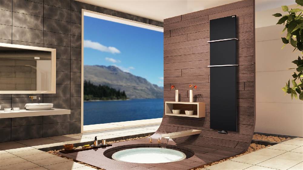 Szagato BADHEIZKÖRPER Design Mirror Steel 3 180x47cm 1118 Watt schwarz (+2 Halter 15mm) SZAGATO Handtuchheizkörper mit Mittelanschluss Handtuchwärmer Flash Sale