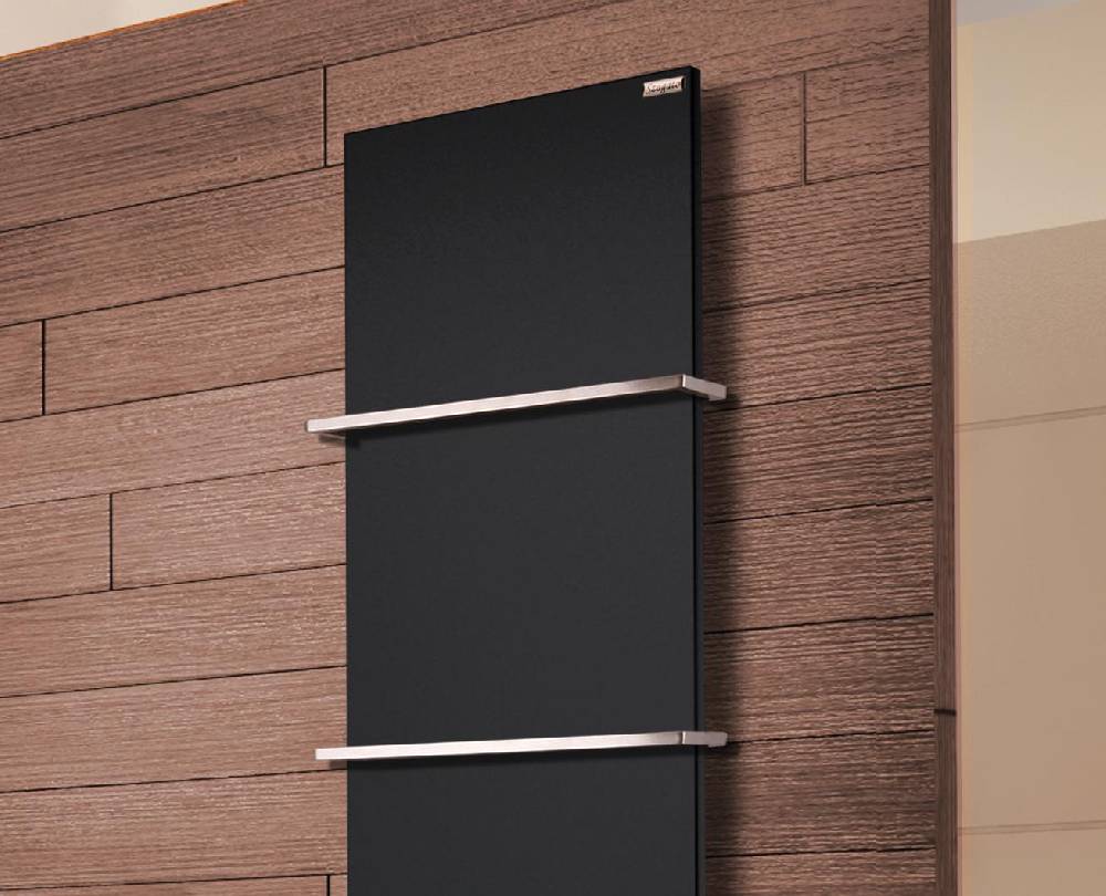 Szagato BADHEIZKÖRPER Design Mirror Steel 3 180x47cm 1118 Watt schwarz (+2 Halter 15mm) SZAGATO Handtuchheizkörper mit Mittelanschluss Handtuchwärmer Flash Sale