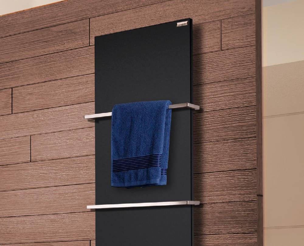 Szagato BADHEIZKÖRPER Design Mirror Steel 3 180x47cm 1118 Watt schwarz (+2 Halter 15mm) SZAGATO Handtuchheizkörper mit Mittelanschluss Handtuchwärmer Flash Sale
