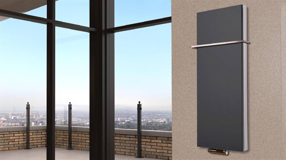 Szagato BADHEIZKÖRPER Design Mirror Steel 5 120x47cm 1458 Watt anthrazit (+1 Halter 15mm) SZAGATO Designheizkörper Handtuchheizkörper mit Mittelanschluss Muttertagsangebot