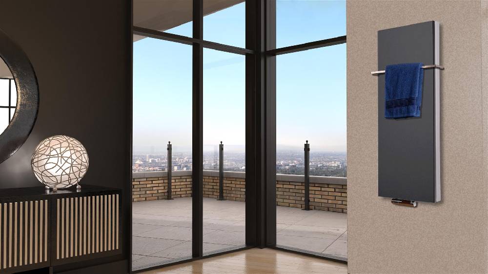 Szagato BADHEIZKÖRPER Design Mirror Steel 5 120x47cm 1458 Watt anthrazit (+1 Halter 15mm) SZAGATO Designheizkörper Handtuchheizkörper mit Mittelanschluss Muttertagsangebot