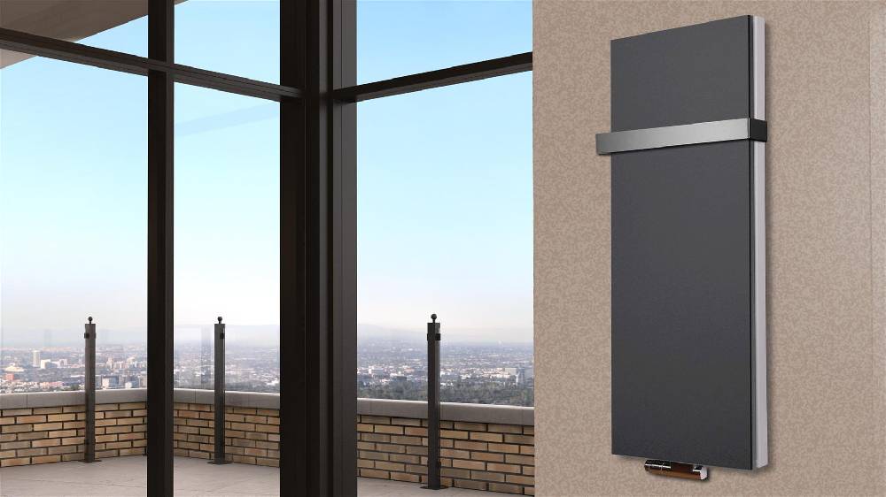 Szagato BADHEIZKÖRPER Design Mirror Steel 5 120x47cm 1458 Watt anthrazit (+1 Halter 50mm) SZAGATO Designheizkörper Handtuchheizkörper mit Mittelanschluss Vatertagsangebot