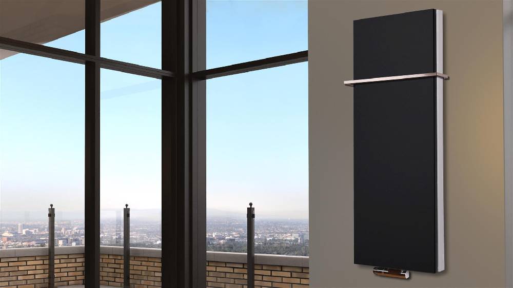 Szagato BADHEIZKÖRPER Design Mirror Steel 5 120x47cm 1458 Watt schwarz (+1 Halter 15mm) SZAGATO Designheizkörper Handtuchheizkörper mit Mittelanschluss Exklusive Angebote